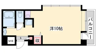 宝殿ヤングパレス【201号室】の間取り