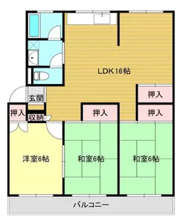 ローレルハイツ加古川5号棟【528号室】の間取り