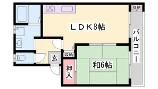 アムールハイツ【2階】の間取り