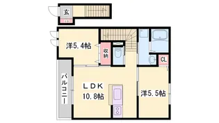 レガート1【2階】の間取り
