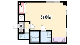 ヴィーナス英賀保【1階】の間取り