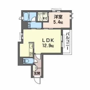 シャーメゾン坂田町【4階】の間取り