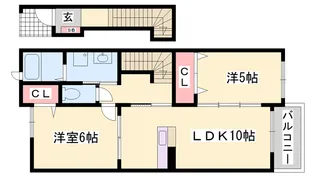 クライネス ドルフ【202号室】の間取り