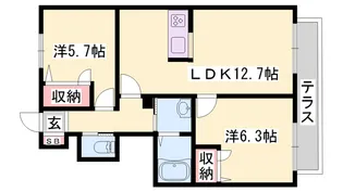 MAST COURT加古川南【C103号室】の間取り