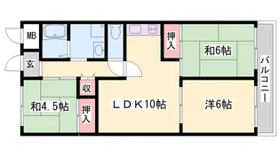 シャルムアナダ【302号室】の間取り