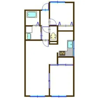 グローバル高田【4-A号室】の間取り