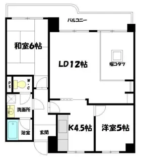 ブエナビスタ姫路青山イースト【322号室】の間取り