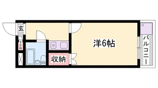 高砂ヨーロピアン4番館【2階】の間取り