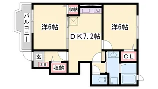 グランディールⅡ−A【1階】の間取り