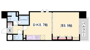 サクラメント駅南大路【404号室】の間取り