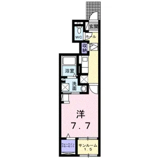 プラシード【1階】の間取り
