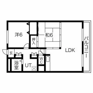 ハッピーコート手柄駅前【4階】の間取り