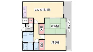フレンドM東山【1階】の間取り