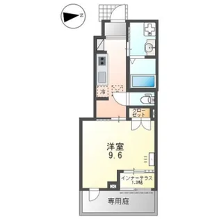 ALIVIO 新在家【101号室】の間取り