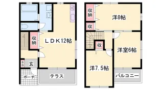 コンフォート八代【1階】の間取り