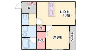 MIZUKI【204号室】の間取り