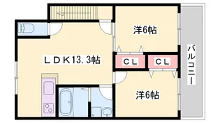 プレミアムハイツ土山【2階】の間取り