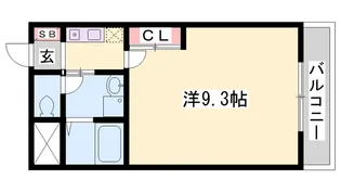 クオリティ21広畑【402号室】の間取り