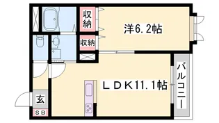 カルムリー福崎B【3階】の間取り