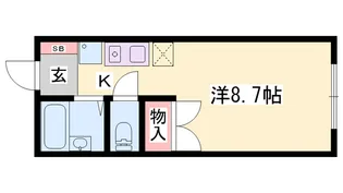 Rinky Garden【204号室】の間取り