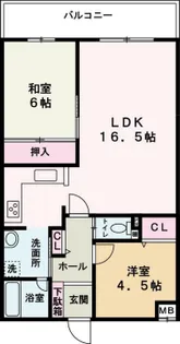 アルコ・ラ・カーサ姫路土山【2階】の間取り