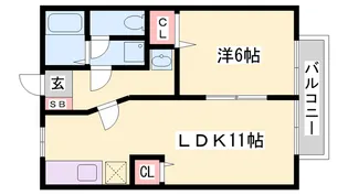 エスポワール鎌倉【1階】の間取り