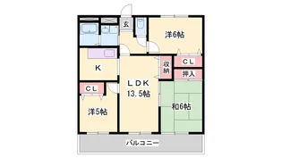 パティオ高田【104号室】の間取り