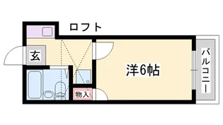加古川第16マンション【101号室】の間取り