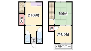 土山グリーンハウス【2号室】の間取り