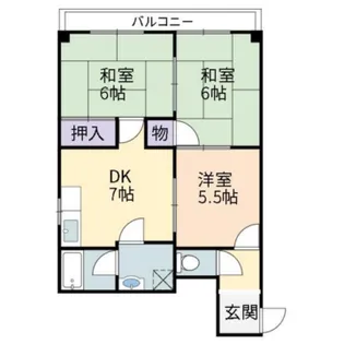 寿ハイツ【1階】の間取り