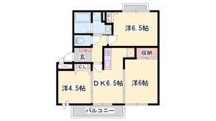 ベネッセ1071B【2階】の間取り