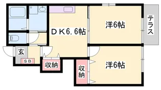 モン・シャトー【1階】の間取り