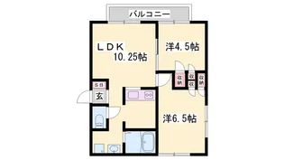 アメニティ寺前B棟【101号室】の間取り