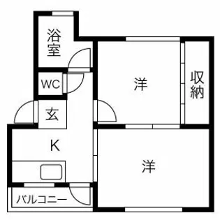 サン・フィールド【5-3号室】の間取り