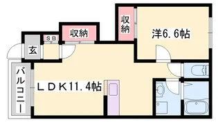 グラン マーベラス【102号室】の間取り