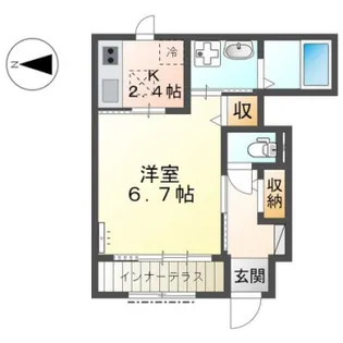 M’sレジデンスHIMEJI【1階】の間取り