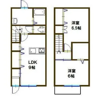メゾンクレスト【2号室】の間取り