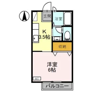 ウエストステージⅠ【2階】の間取り