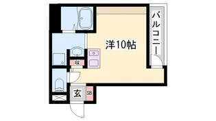 宝殿ヤングパレス2【204号室】の間取り