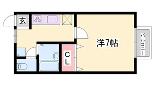 シャトーブルー【2階】の間取り