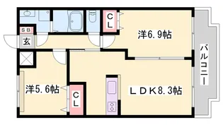 プレアデス エデン【1階】の間取り