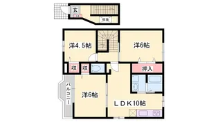 La.プラティーヌ【2階】の間取り