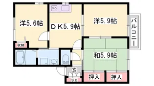 LE HABITAT(ル アビタ)【2階】の間取り