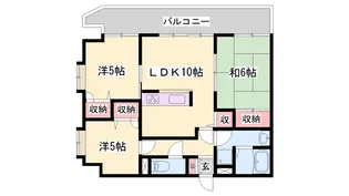 大雄マンション【301号室】の間取り