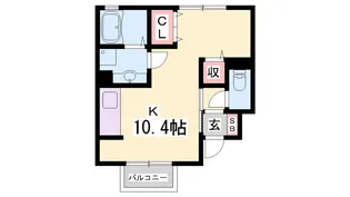 アバンセ グリーンⅡ【102号室】の間取り