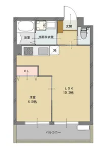 プレミール小野王子町【2階】の間取り