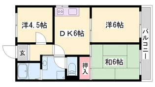 グランイル御立【203号室】の間取り