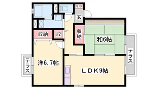 ドミール A【A201号室】の間取り