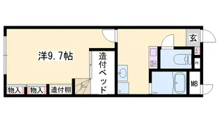 ピーチャーズ・ビレッジ【2階】の間取り