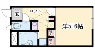 レオパレス北条東【210号室】の間取り